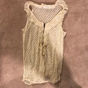 Sleeveless sheer blouse!